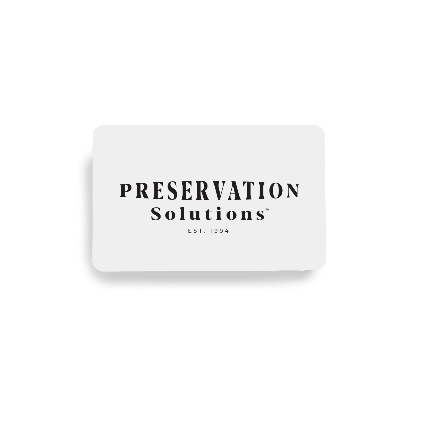 Preservation Solutions Gift Card
